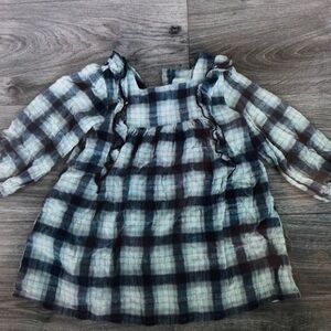 Plaid Kids Casual Dress